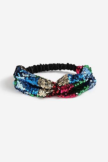 Topshop *holiday Multi Block Sequin Bandeau