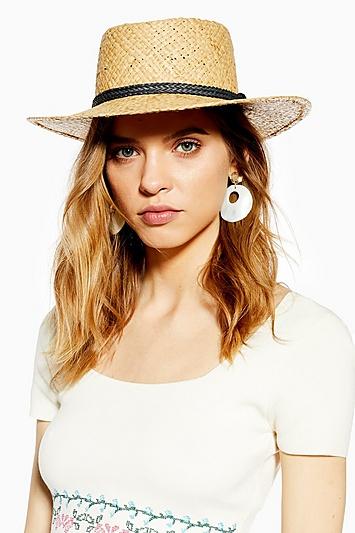 Topshop Flat Top Straw Hat