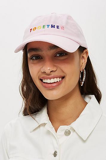 Topshop 'together' Slogan Cap