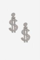 Topshop Dollar Bill Drop Earrings
