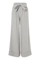 Topshop Wide Leg Stripe Trousers