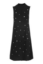 Topshop Sleeveless Dome Stud Midi Dress