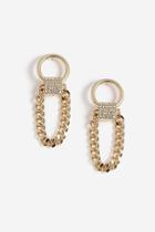 Topshop *chain And Stone Earrings