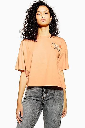 Topshop Hawaiian Postcard T-shirt