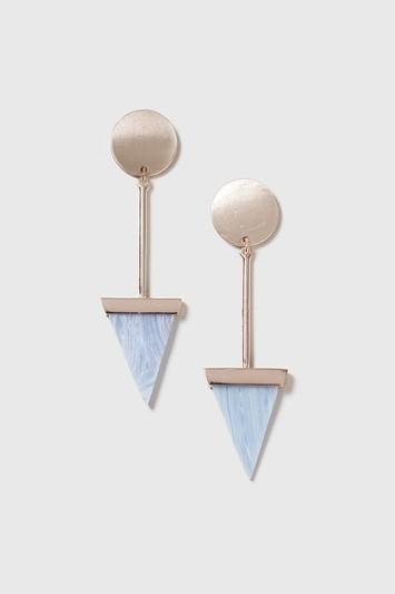 Topshop Drop Triangle Earrings
