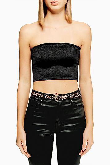 Topshop Leopard Print Skinny Belt