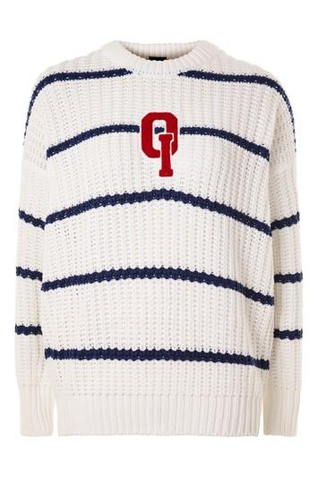Topshop Fisherman Knitted Jumper By Oioi