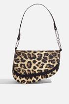 Topshop *leopard Ride Shoulder Bag By Skinnydip