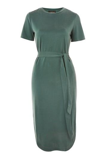 Topshop Tall Belted T-shirt Dress