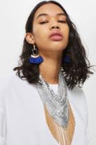 Topshop Fringed Chainmail Necklace