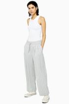 *grey Stripe Joggers By Topshop Boutique