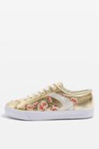 Topshop Tulip Embroidered Trainers
