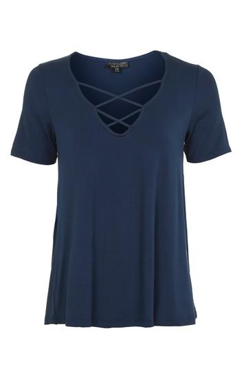 Topshop Cross Front Swing Top