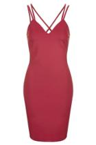 Topshop *strappy Bodycon Dress By Wal