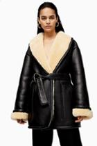 *aviator Shearling Jacket By Topshop Boutique