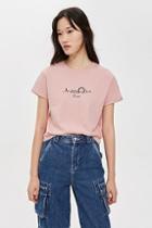 Topshop Petite London Embroidered T-shirt
