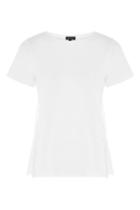 Topshop White Lace Side T-shirt