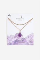 Topshop *amethyst Healing Necklace