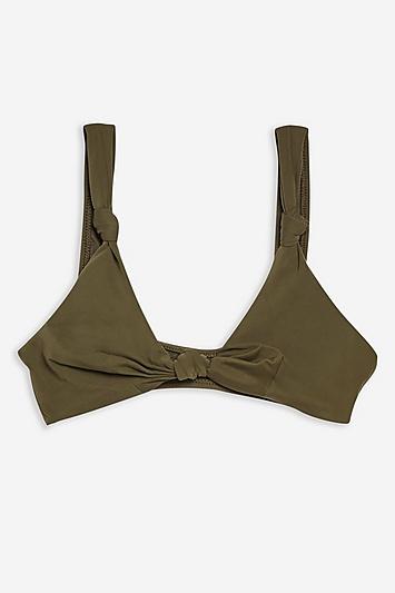 Topshop Knot Front Bikini Top