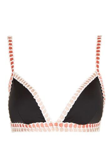 Topshop Ribbon Trim Triangle Bikini Top
