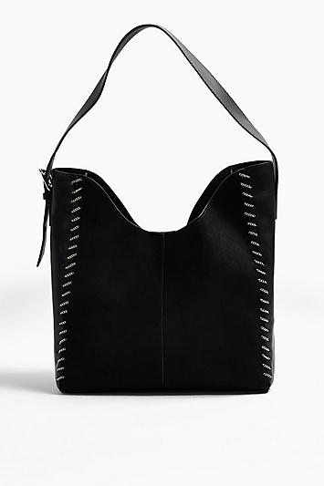 Topshop Halo Black Chain Hobo Bag