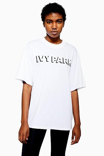 Topshop Shaddow Logo T-shirt By Ivy Park