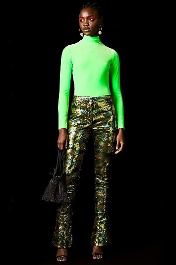 Topshop *camouflage Sequin Trousers By Topshop X Halpern
