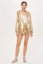 Topshop *metallic Shorts By Boutique