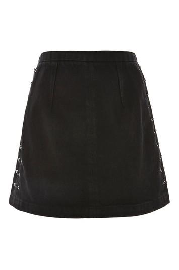 Topshop Moto Ladder Side A-line Skirt