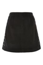 Topshop Moto Ladder Side A-line Skirt