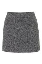 Topshop Tall Herringbone A-line Skirt