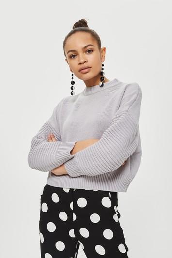 Topshop Petite Stitch Detail Sweater