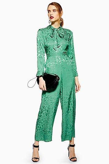 Topshop Jacquard Jumpsuit