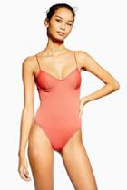 Topshop Ribbed Cami One Piece