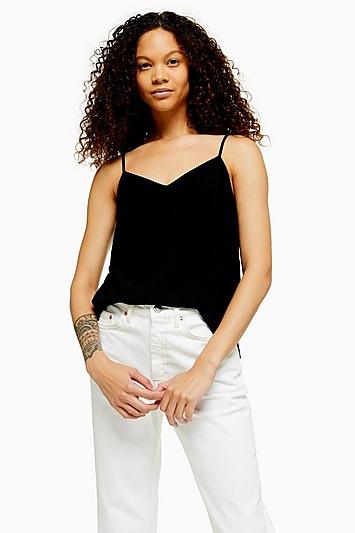 Topshop Petite V Neck Insert Cami