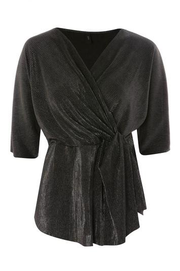 Topshop Plisse Wrap Top By Yas