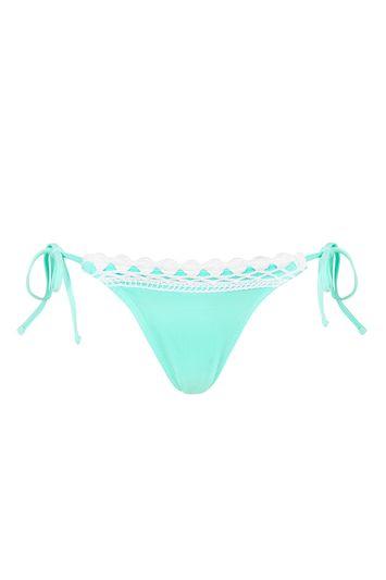 Topshop Crochet Tie-side Bikini Pant