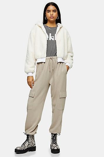 Topshop Grey Utility Pocket Joggers