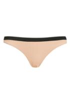 Topshop Ribbed High Leg Swim Bottoms