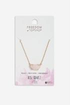 Topshop *rose Quartz Healing Ditsy Necklace