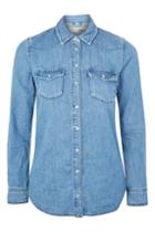 Topshop Petite Fitted Western Shirt
