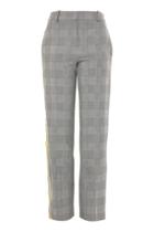 Topshop Checked Side Striped Slouch Trousers