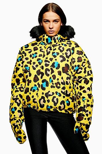 Topshop *leopard Print Jacket By Topshop Sno