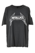 Topshop Tall Metallica Motif T-shirt
