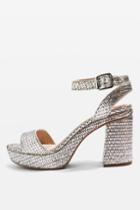 Topshop Love Woven Platform Shoes