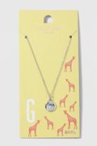 Topshop G Initial Ditsy Necklace