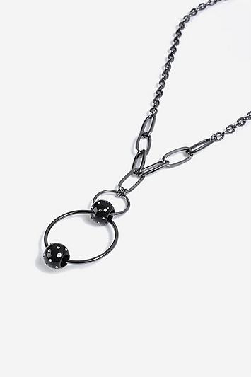 Topshop *hoop Drop Necklace
