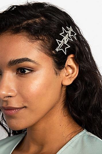 Topshop *crystal Star Hair Slide Clip