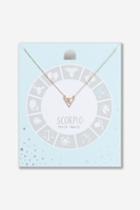 Topshop Scorpio Horoscope Ditsy Necklace