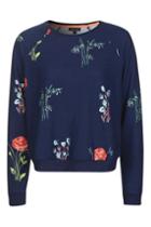 Topshop Poppy Print Loungewear Sweatshirt